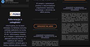 On august 1, 2014, pgnig obrót detaliczny was separated from the current structure of pgnig sa. Pgnig Ostrzega Uwaga Na Falszywe E Maile I Sms Y Portal Korporacyjny
