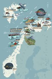 Map of lofoten and vesterålen in norway with names of some major islands: The Independent Northern Norway Map On Behance