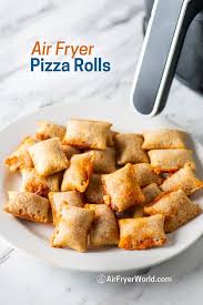 Air Fried Pizza Rolls From Frozen Cripsy And Easy Air Fryer World Recipe In 2020 Air Fryer Dinner Recipes Pizza Rolls Pizza Fries
