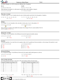 Statistics Cheat Sheet College Math Statistics Math Statistics Cheat Sheet