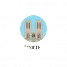 France Notre Dame Landmark Round Icon Instagram Highlight Icons Instagram Icons Creative Instagram Stories