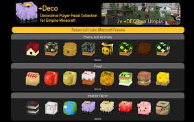 Did you not know how to make your own custom head textures? Deco Decorative Player Head Mall Empire Minecraft
