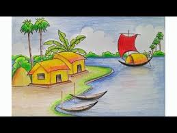Youtube Easy Nature Drawings Nature Drawing Beautiful Scenery Drawing See more ideas about drawings, easy drawings, drawing tutorial.