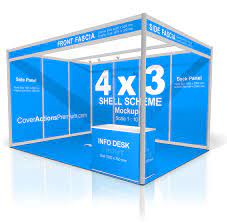 Download Shell Scheme Booth Mockup Cover Actions Premium Mockup Psd Template