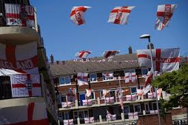 1/18london housing estate puts up 300 flags for world cup. London Housing Estate Covered In England Flags Has Lone Saltire In Tribute To Scot Who Died Glasgow Times