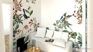 Papier Peint Bahamas Par Bien Fait Utilise Pour Relooker Ce Dressing Chambre D Amis Par Magali Jeanneteau Mj I Decoration Interieure Papier Peint Deco Salon