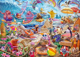 I bet they'd help us cool off from the hot summer temperatures. 1000 Piece Puzzle For Adults Summer Beach Drinks Jigsaw Puzzle Jigsaw Puzzles Toys Games Kiririgardenhotel Com