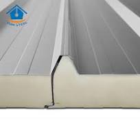 100mm Fireproof 4 Ribs Pu Sandwich Panel For Roof