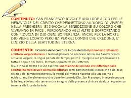 San Francesco D Assisi E Il Cantico Delle Creature Ppt Scaricare