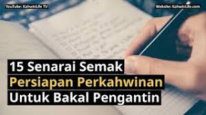 Cuba fikir apa yang anda boleh buat sendiri untuk mengurangkan kos perkahwinan? 15 Senarai Semak Persiapan Perkahwinan Untuk Bakal Pengantin Youtube