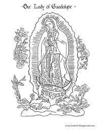 Our lady of guadalupe coloring page from church category. Pin On Illustration Spring 15