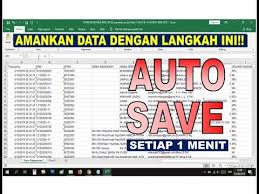 Cara Menyimpan Dokumen Ms Excel Secara Otomatis Tanpa Perlu Simpan Manual Youtube
