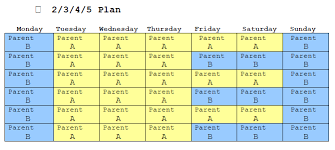 If you have friends or family who have recently become new parents, chances are you'll want to reach out to congratulate them, show your support, and offer help. Sample Florida Child Custody Schedules Family Diplomacy A Collaborative Law Firm