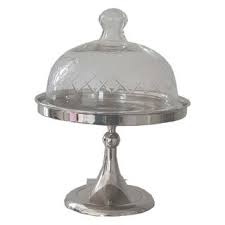 Für leckereien wie kuchen, käse oder obst eignet sich eine glasglocke mit teller,. Kuchenstand Kaseplatte Mit Glas Glocke 36cm Lamaisonhenri Shop Si 47 95
