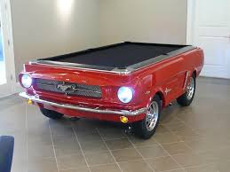 1965 Mustang Pool Table In Florida Www Carpooltables Com Pool Table Car Furniture 1965 Mustang
