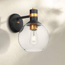 Maxim Cabin 10 3 4 H Bronze And Gold Led Outdoor Wall Light 70v98 Lamps Plus