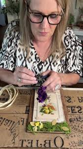 Decorating antique meat grinders and doing a vintage postcard collage.