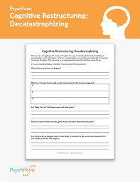 Printable cognitive exercise activities for adults. Cognitive Restructuring Decatastrophizing Worksheet Psychpoint