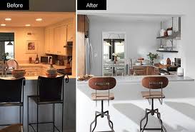 I'm purchasing unfinished oak cabinets from a big box store. Lowe S Di Twitter Dramatic Kitchen Makeover Industrial Look Before After Lowes Https T Co Xkw6g0s834