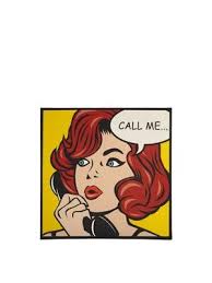 Call Me Pop Art Style Canvas Print Http Www Woolworths Co Uk Home Collection Call Me Pop Art Style Canvas Print 126962 Pop Art Comic Vintage Pop Art Pop Art