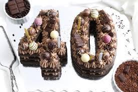 Top your cake with colored candies and wrap it with chocolate. How To Make A Dark Chocolate Number Cake Hgtv