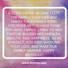 Try one of these short but meaningful. Religious Birthday Wishes For Sister In Law Sister In Law Birthday