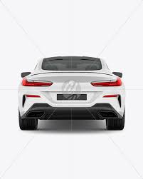 Download Coupe Car Mockup Back View In Vehicle Mockups On Yellow Images Object Mockups PSD Mockup Templates