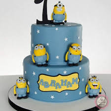 Diese galerie enth�lt minion bilder ,minion kuchen bilder und minion kuchen fotos. Motivtorte Zweistockig Minions Kindergeburtstagstorten Cupcake 4 You