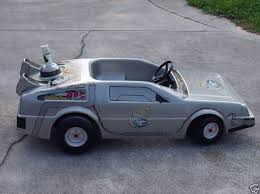 Back To The Future Ii Battery Powered Car Delorean Bttf Delorean Battery Powered Car