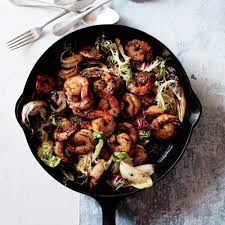 Buttery Cast Iron Shrimp With Winter Salad Recipe Recipe Winter Salad Recipes Recipes Winter Salad