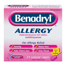 Benadryl Allergy Ultratab Tablets 24 Count Benadryl Allergy Medicine Allergies