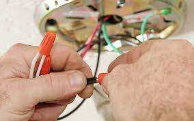 Full color ceiling fan wiring diagram shows the wiring connections to the fan and the wall switches. How To Wire A Ceiling Fan The Home Depot