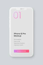 Iphone 12 Pro Clay Mockup Set In 2020 Iphone Mockup Iphone Web Design