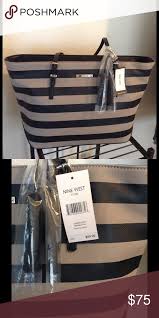 Nine West Black And Brown Purse Brand New Nine West Bag Brand New Stripes Black Tan Nine West Bag Nine West Bags Louis Vuitton Bag Neverfull Bags Fashion Design