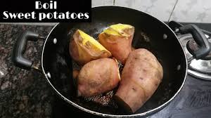 Sweet potatoes are a distant cousin of the regular potato, and they can be found almost anywhere in the world. How To Boil Sweet Potatoes Boiling Sweet Potatoes Youtube