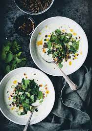 Syrian Yogurt Soup Rice Yogurt Mint Today We Are 160 Sharing The Story Of Suad And Her Family As W Winter Soup Recipe Vegetarian Recipes Healthy Syrian Food
