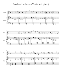In one gesture, add personalised annotations (fingering, nuances, etc.) to your interactive score. Scotland The Brave Piano And Violin Version Sheet Music For Piano Violin Solo Musescore Com