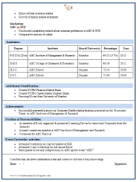 Mbas are no longer exclusively useful to people seeking advanced financial and consulting. 20 Resume Format For Pgdm Fresher