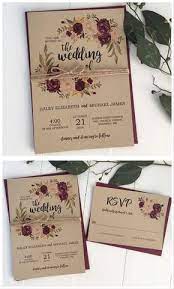 Rustic Wedding Invitation Marsala Wedding Invitation Burgundy Wedd Marsala Wedding Invitations Burgundy Marsala Wedding Invitation Custom Wedding Invitations