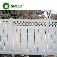 Lattice is great for growing creeping plants or blocking off your garden. Free Standing Expandable Portable Vinyl Semi Privacy Fencing