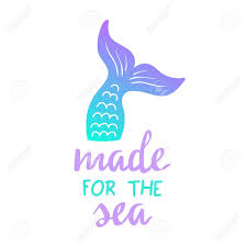 This sounds like our mindset when we're at the beach. Mermaid Tail Vector Graphic Illustration Hand Drawn Teal Turquoise Royalty Free Cliparts Vectors And Stock Illustration Image 121528794
