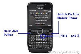 I have recently changed my security code from 12345 to say 22222. How To Format Nokia E72 Hard Reset Code Supergeekforum Tech Solutions