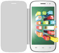 Flip Cover for Celkon A 107+ - White ...