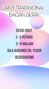 Urut Tradisional Bagan Serai