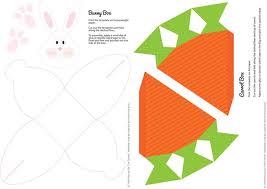 Easter bunny footprints foot prints free printable template. Diy Easter Bunny Carrot Boxes