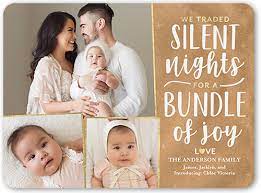 Check spelling or type a new query. Silent Bundle Of Joy Christmas Card