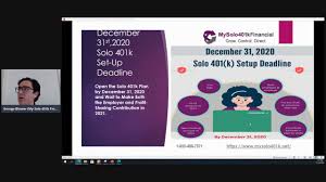 Maybe you would like to learn more about one of these? Solo 401k Faqs My Solo 401k Financial