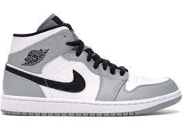 Nike reveals official photos of the. Jordan 1 Mid Light Smoke Grey 554724 092