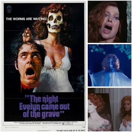 🪦On July 28, 1972 “The Night Evelyn Came Out of the Grave” was released in  the United States! First released in Italy in August of 1971, it was  directed by Emilio Miraglia (
