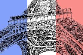 The tower was designed as the centerpiece of the 1889 world's fair in paris and was meant to commemorate the centennial of the french revolution and show off france's modern. French Flag Theme Eiffel Tower Base And First Floor Paris France Stamp Digital Art Digital Art By Shawn O Brien
